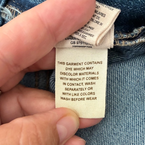 Free People Brady Medium Light Wash Denim Suspender Overalls 27 - Picture 15 of 16